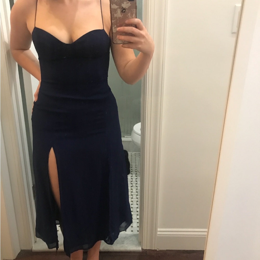 Reformation Juliette Dress (Size 6) (Color: Danube) - Picture 3 of 4